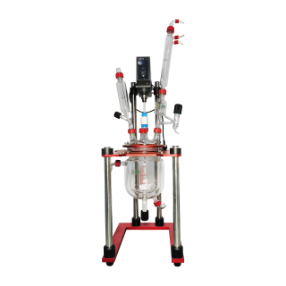 新型螺紋磨口-雙層玻璃反應釜1L、2L、3L、5L