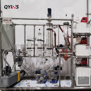 玻璃分子蒸餾 0.15~0.5平方 齒輪泵自動進料