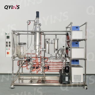 天然植物提取物0.25平方不銹鋼分子蒸餾設(shè)備